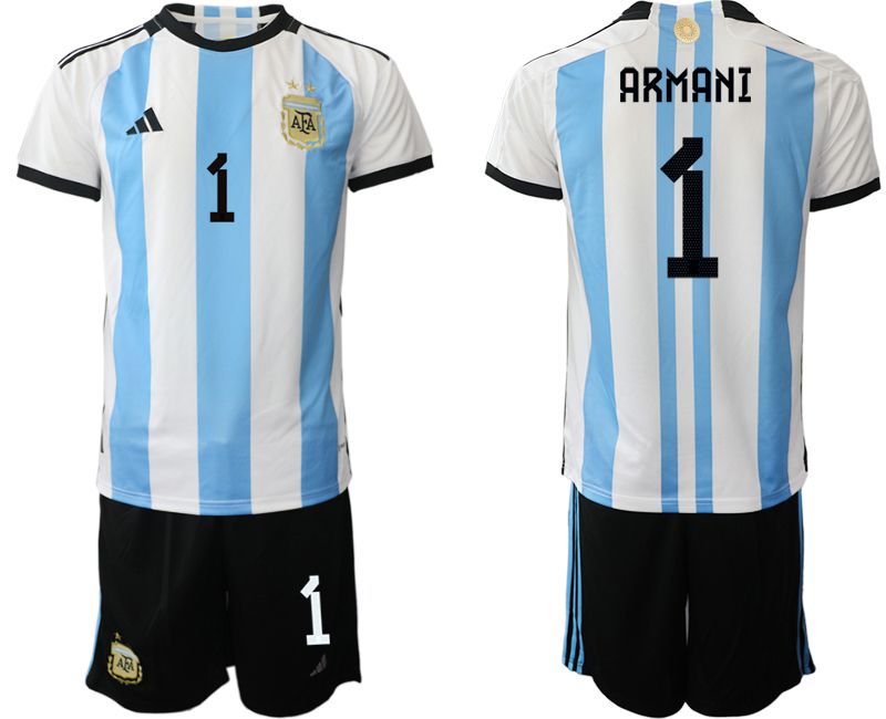 Men 2022 World Cup National Team Argentina home white #1 Soccer Jerseys->argentina jersey->Soccer Country Jersey